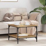 vidaXL Klubska miza Umetni hrast 55 x 55 x 40 cm Konstruiran les | Shoptok.si