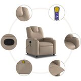  Masažni naslonjač od umjetne kože boja cappuccina | shoptok.hr
