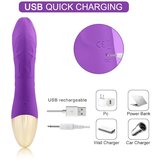Mrow Real Lover - vodoodporen vibrator z možnostjo polnjenja (vijolična) | Shoptok.si