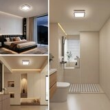  Brilagi -LED Spoljašnje plafonsko svetlo BENE LED/18W/230V 21,5x21,5 cm braon IP54 | Eponuda.com