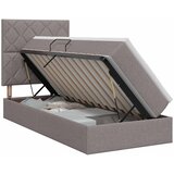  Krevet s madracem i skladištem Sivosmeđa 90 x 200 cm tkanina | shoptok.hr