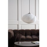 Jotex Bela/v srebrni barvi zatemnitvena viseča svetilka iz opalnega stekla ø 50 cm Meringue – | Shoptok.si