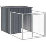 Kućica za pse s igralištem antracit 110 x 1017 x 110 cm čelična | shoptok.hr