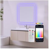 Ksix Aqua Smart Mirror, Nemagljenje 70x70 cm, zvučnik, RGB + Topla bijela | shoptok.hr