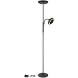 Globo LED stajaća svjetiljka Davyd (20 W, Visina: 178 cm, Crna, Topla bijela) | shoptok.hr