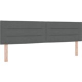 vidaXL krevet sa sandukom s madracem tamno siva 180x200 cm tkanina, uzglavlje s dizajnom linija tamno siva 180 cm tkanina | shoptok.hr