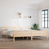 vidaXL Okvir za krevet od masivnog drva 200 x 200 cm Cijene