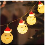 Family Christmas Božično-novoletne lučke na baterije v obliki snežakov 10 LED 1.1m toplo bela barva 3 x AA Cene