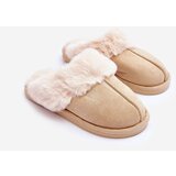 Kesi Women's Slippers Flaps with Fur Light Beige Pinky Cijene