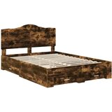  Konstrukcija postelje z vzglavjem Dimljeni oreh 150 x 200 cm, (5000102371) | Shoptok.si