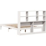 vidaXL Knjižna postelja brez ležišča bela 120x190 cm trdna borovina | Shoptok.si