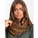 Fashion Hunters Light brown shawl with animal patterns Cene