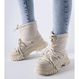 Gemre Beige insulated snow boots Aubine | ePonuda.com