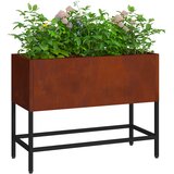 Povišeni Vrtni Planter Rđa 60 x 26 x 45 cm | shoptok.hr