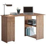 MID.YOU Kotna Pisalna Miza Linzia, Barva Hrasta | Shoptok.si