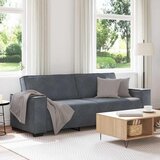  Trosjed Sofa Tamno siva 220x78x84 cm Baršun | Shoptok.si