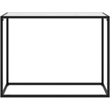  Konzolni stol bijeli 100 x 35 x 75 cm od kaljenog stakla | shoptok.hr