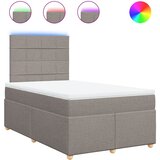  Krevet s oprugama i madracem smeđesivi 120 x 190 cm od tkanine | shoptok.hr
