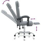 Masažni uredski naslonjač od tkanine svjetlosivi | shoptok.hr