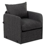 Atelier Del Sofa Fotelja na rasklapanje Saga Single, 68x70x66 cm, Tamnosiva | Eponuda.ba