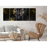  Slika - Bathed in Gold (5 Parts) Narrow 100x40 | shoptok.hr