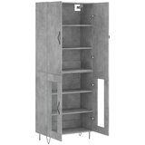  Visoka komoda siva betona 69,5x34x180 cm od konstruiranog drva | shoptok.hr