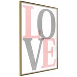  Poster - Grey-Pink Love 30x45 Cijene
