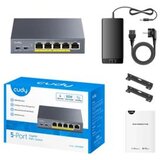Cudy GS1005P network switch Gigabit Ethernet (10 /100 /1000) Power over Ethernet (PoE) Grey Slike
