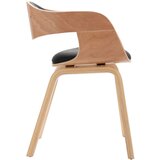  Jedilni stoli 6 kosov ukrivljen les in umetno usnje, (20764065) | Shoptok.si