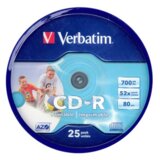 Verbatim CD-R AZO Wide Inkjet Printable 700 MB 25 kom | shoptok.hr