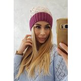 Kesi Cap with fleece Bibiana K264 black + beige | shoptok.hr