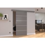 ADRK Drsna stenska vrata BIELLA iz laminirane ploe 96 cm - SIVA | Shoptok.si