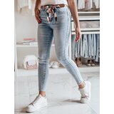 DStreet Spodnie damskie jeansowe MISSBELT niebieskie | shoptok.hr