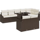  9-delni set za vrtne kavče z blazinami Rjav poli ratan, (22090874) | Shoptok.si