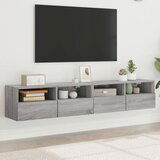 vidaXL Zidni TV ormarići 2 kom siva boja hrasta 80 x 30 x 30 cm drveni | shoptok.hr