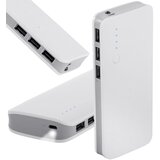  10000mAh prenosna baterija LED in 3x USB 2.1 powerbank bel Cene
