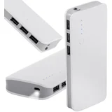 10000mAh prenosna baterija LED in 3x USB 2.1 powerbank bel