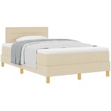 vidaXL Box spring krevet s madracem Krema 120 x 190 cm tkanina | shoptok.hr