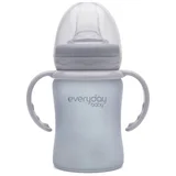 staklena čaša Sippy, 150ml Healthy+, Siva