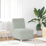 vidaXL Modularna sofa bez naslona za ruke svijetlosiva 55 cm baršunasta Cijene