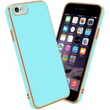 Cadorabo Ohišje, združljiv z Apple v sijajni turkizni - Rose Gold - Zaščitni pokrov iz fleksibilnega silikona TPU in z zaščito pred kamero, (20593225) Cene