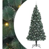  Umjetno božićno drvce s lampicama i setom kuglica Zelena 240 cm | shoptok.hr
