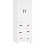  Visoka komoda bijela 69,5x34x180 cm konstruirano drvo | shoptok.hr