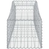  Obokane gabion košare 11 kosov 200x50x40/60 cm pocinkano železo, (20758556) | Shoptok.si