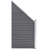  Set WPC ograda 7 kvadratnih + 1 kosa 1311 x 186 cm sivi | shoptok.hr