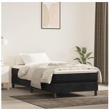 spring krevet s madracem crni 90x200 cm baršunasti | shoptok.hr