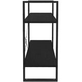 Ormarić za knjige s 2 razine crni 100 x 30 x 70 cm od borovine | Eponuda.com