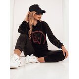 DStreet Welurowy komplet damski VIP PRIVATE czarny | Shoptok.si