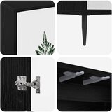  Kreveta HANAU Crni hrast 102 x 33 x 76 cm Konstruirano drvo | shoptok.hr