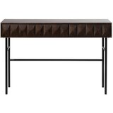 Unique Furniture Tamno smeđi pomoćni stol s pločom stola u dekoru hrasta 39x117 cm Latina – | shoptok.hr